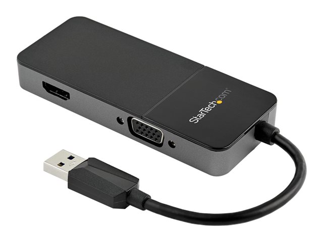 StarTech.com Adaptateur USB 3.0 vers HDMI/VGA – Sortie vidéo 4K, écrans multiples, compatible Windows/macOS