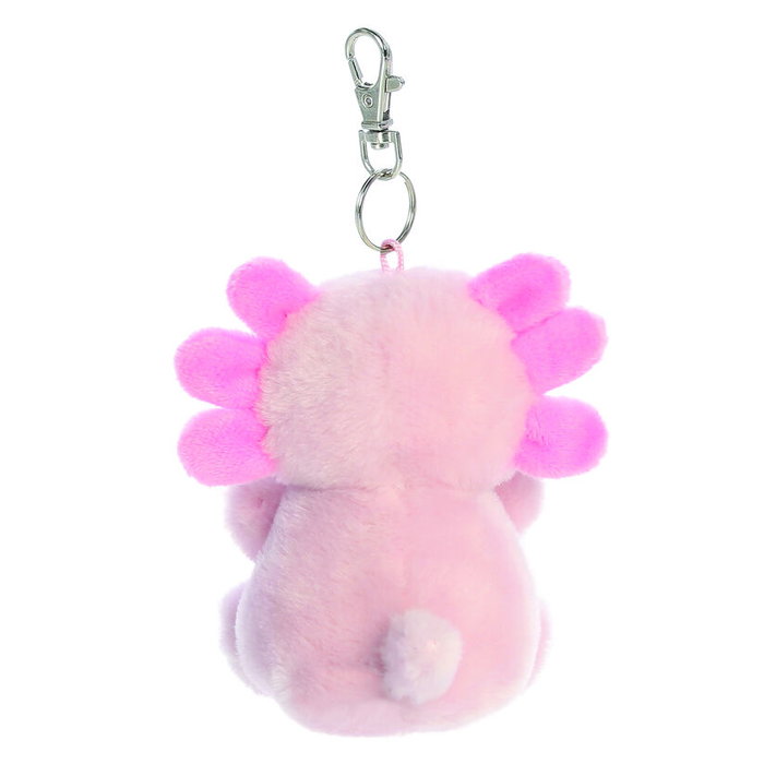 Aurora - Porte-clés peluche ajolote Palm Pals 10 cm, jouet doux et marqué CE