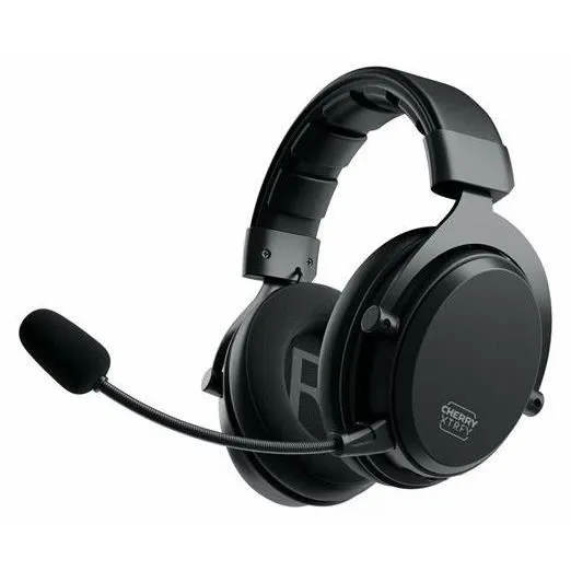 CHERRY XTRFY H3 Wireless - Casque audio gaming sans fil avec autonomie 100h, Bluetooth 5.1, dongle USB à faible latence, modes égaliseur (Jeu/Film/Musique), noir CHERRY XTRFY H3 Wireless - Casque audio gaming sans fil avec autonomie 100h, Bluetooth 5.1, dongle USB à faible latence, modes égaliseur (Jeu/Film/Musique), noir