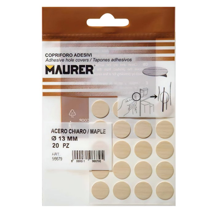 MAURER Cache-vis adhésifs maple (blister 20 unités) MAURER Cache-vis adhésifs maple (blister 20 unités)