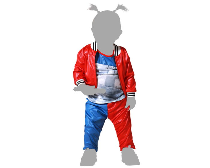 atosa Déguisement Payasa Halloween Rouge Bébé Fille avec Veste et Pantalon
