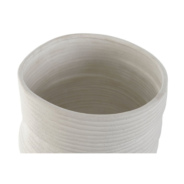 Vase Home ESPRIT Blanc Céramique 27 x 27 x 37 cm Vase Home ESPRIT Blanc Céramique 27 x 27 x 37 cm