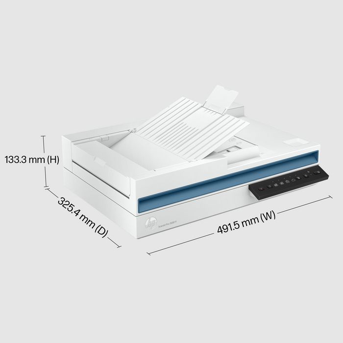 HP ScanJet Pro 2600 f1 - Scanner document professionnel A4 avec chargeur automatique (ADF), recto verso et haute productivité jusqu'à 1500 pages par jour