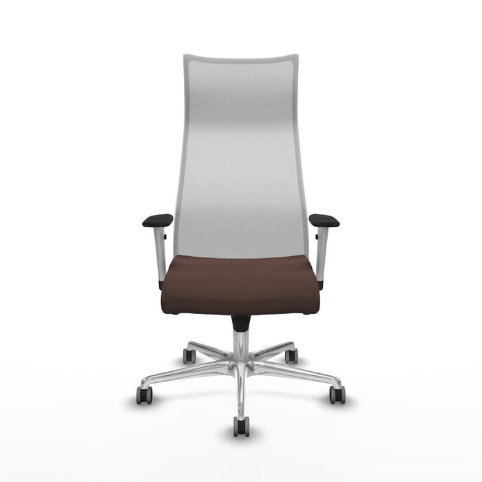 Piqueras y Crespo Chaise de Bureau Albacete Brun Foncé et Blanc