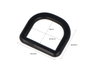 Innspiro Anneaux en forme de D en plastique noir, 20,5 mm (Lot de 5)