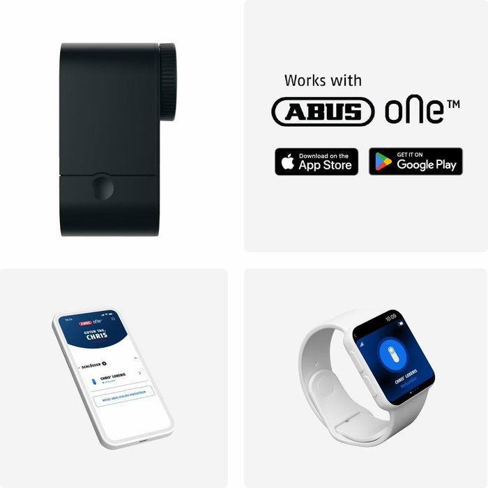 ABUS Serrure de porte Bluetooth LOXERIS One CFA4100 BK Noir ABUS Serrure de porte Bluetooth LOXERIS One CFA4100 BK Noir