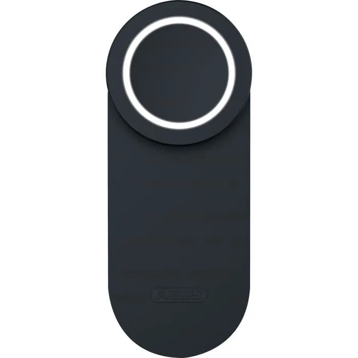 ABUS LOXERIS One CFA4100 BK - Serrure de porte intelligente Bluetooth avec mécanisme intelligent, partage d'accès et application, Noir