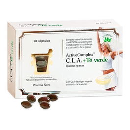 PHARMA NORD Activecomplex Cla+Te Verde 90Comp. Complément Alimentaire Thé Vert et CLA pour le Métabolisme des Lipides