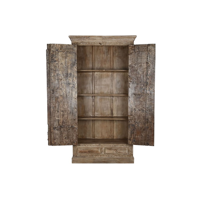 Armoire Home ESPRIT Naturel bois de teck 122 X 51 X 216 cm Armoire Home ESPRIT Naturel bois de teck 122 X 51 X 216 cm