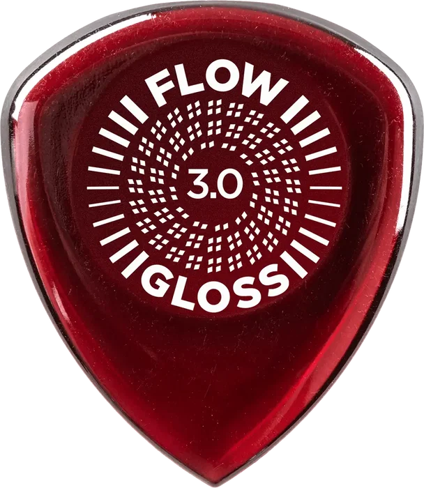 DUNLOP Pack de 12 Médiators Flow Gloss 3.00 mm Ultex Précision et Vitesse