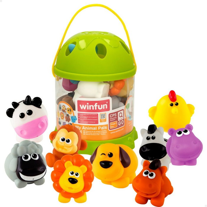 Set Animaux de la Ferme Winfun Plastique 6 x 5,5 x 5 cm (6 Unités)
