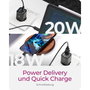 Icy BOX IB-PS1020-PD Chargeur Secteur 20W 2 Ports USB-C et USB-A