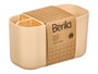 Berilo Organiseur Plastique Bambou 5 Compartiments Beige 17,5 x 10 x 8,5 cm (Set de 24)