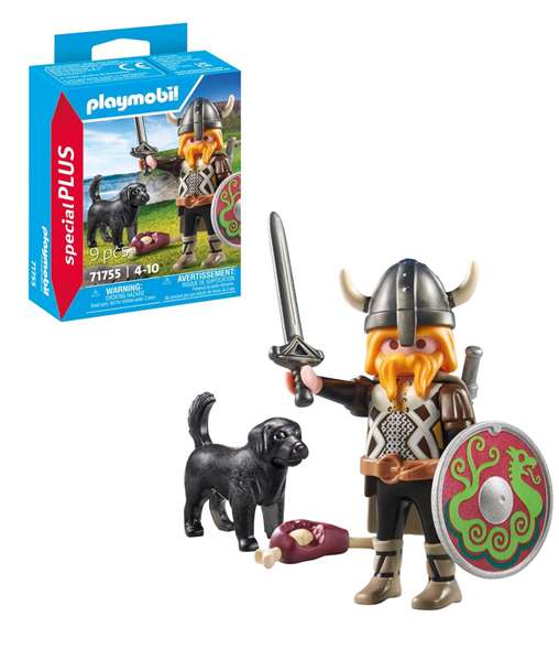 Playmobil - Viking avec chien de garde Special Plus - Figurine - Recommandé dès 4 ans - Langues: espagnol, portugais, anglais, français