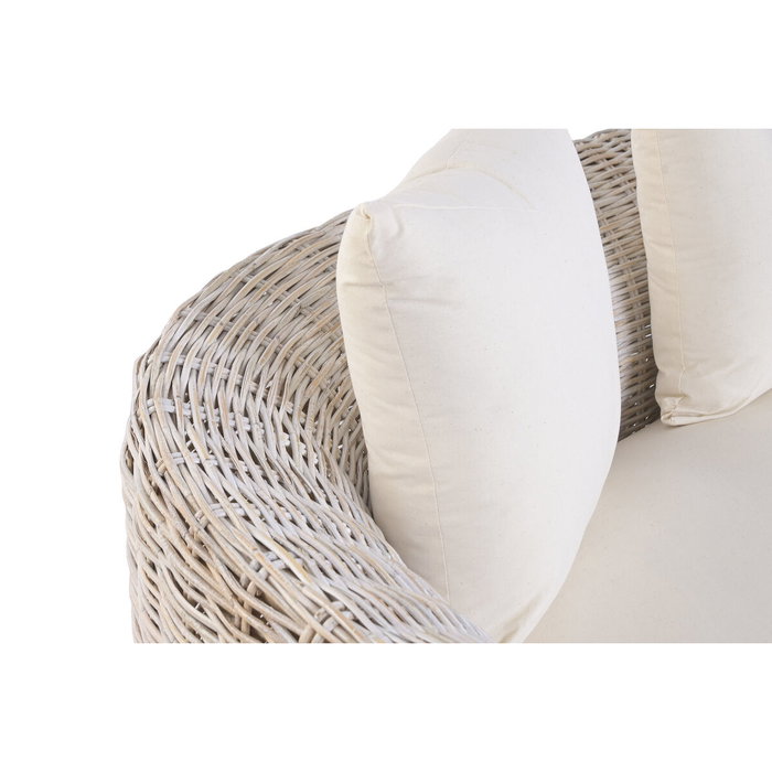 Home ESPRIT Canapé Blanc Bali Décapé