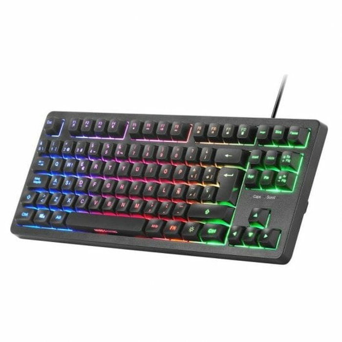 Clavier Mars Gaming MK023ES Noir Espagnol Qwerty
