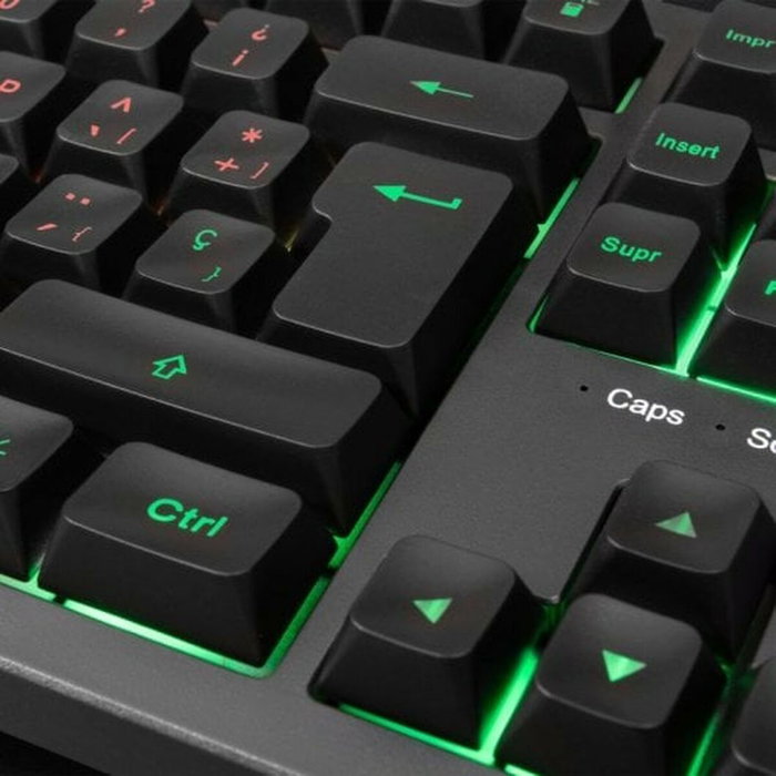 Clavier Mars Gaming MK023ES Noir Espagnol Qwerty