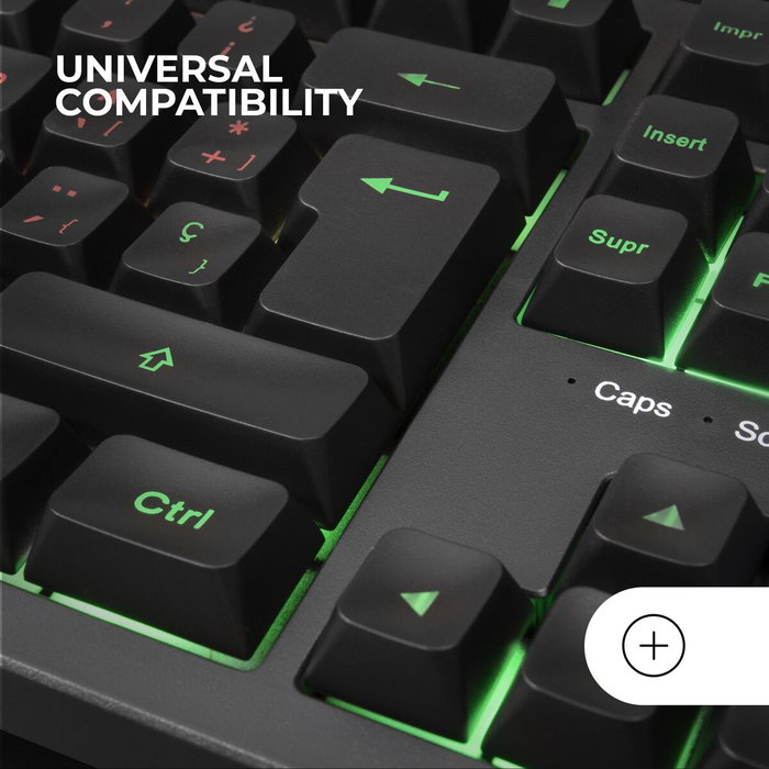 Clavier Mars Gaming MK023ES Noir Espagnol Qwerty