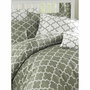 BigBuy Home Parure de lit Gris en coton renforcé (220 x 240 cm) avec 2 taies d'oreiller