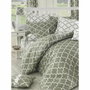 BigBuy Home Parure de lit Gris en coton renforcé (220 x 240 cm) avec 2 taies d'oreiller