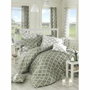 BigBuy Home Parure de lit Gris en coton renforcé (220 x 240 cm) avec 2 taies d'oreiller