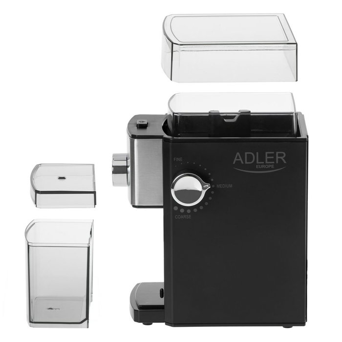 Adler AD 4448 Moulin électrique Noir Argenté Adler AD 4448 Moulin électrique Noir Argenté