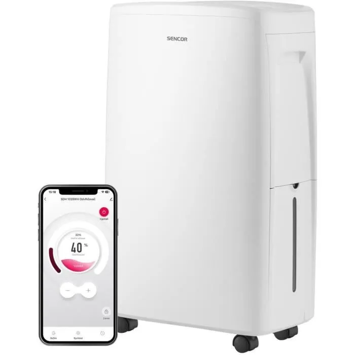 Sencor SDH 1028WH - Déshumidificateur mobile intelligent 10 l Wi-Fi Blanc Sencor SDH 1028WH - Déshumidificateur mobile intelligent 10 l Wi-Fi Blanc