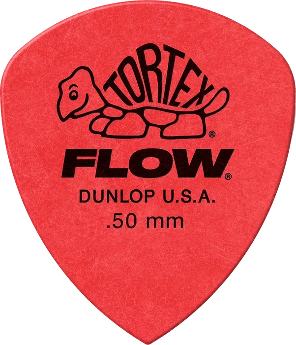 Pack 12 Médiators Dunlop Tortex Flow 0.50 mm