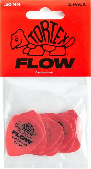 Pack 12 Médiators Dunlop Tortex Flow 0.50 mm