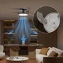 Philips Atlas Ventilateur de Plafond à Pales Rétractables 106 cm Nickel avec Éclairage LED Intégré et Télécommande