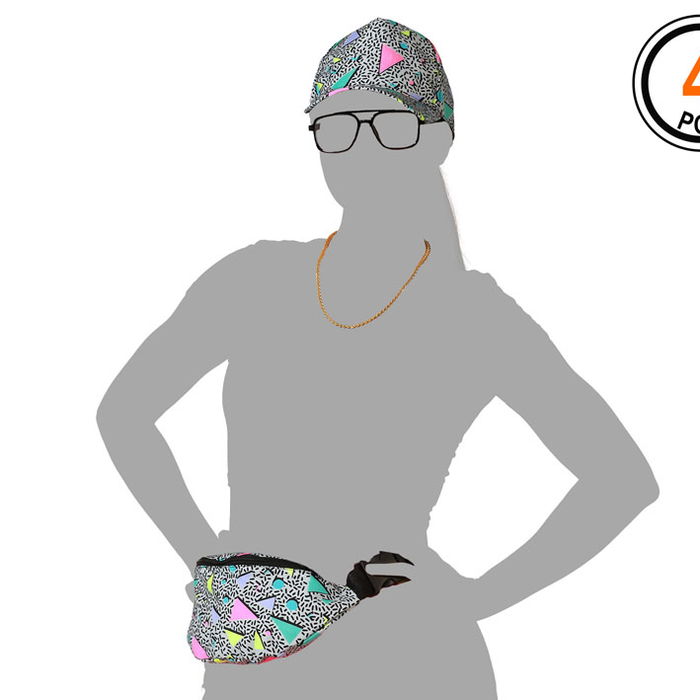 Set Années 80 Surtido de 4 Pièces avec Accessoires Néon - Complet pour Fête Rétro, Déguisement de Danseur et Thème Série Ancienne