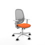 PIQUERAS Y CRESPO Chaise de bureau Cilanco Synchro Orange et Gris