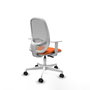 PIQUERAS Y CRESPO Chaise de bureau Cilanco Synchro Orange et Gris