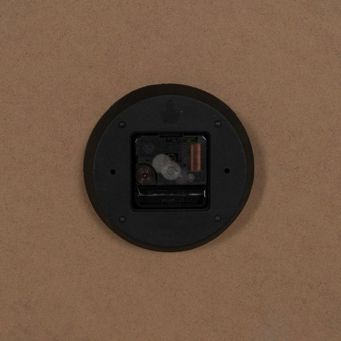 Horloge Murale Blanc Naturel Bois 60 x 60 x 5,5 cm