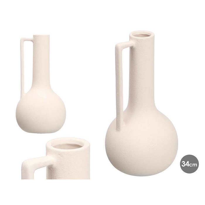 GIFTDECOR Jarrón Tinaja 38cm Blanco
