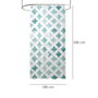 ORYX Rideau de douche géométrique bleu aqua 180x200cm imperméable