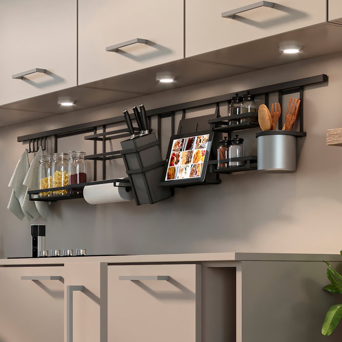 Emuca Porte-couverts de cuisine Titane, acier, gris anthracite Emuca Porte-couverts de cuisine Titane, acier, gris anthracite