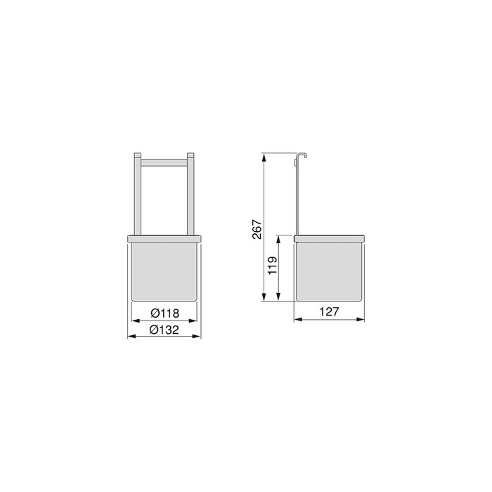 Emuca Porte-couverts de cuisine Titane, acier, gris anthracite Emuca Porte-couverts de cuisine Titane, acier, gris anthracite