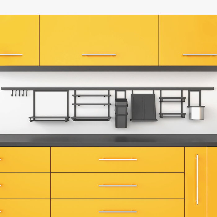 Emuca Porte-couverts de cuisine Titane, acier, gris anthracite Emuca Porte-couverts de cuisine Titane, acier, gris anthracite