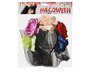 Diadème Halloween Velo Court Fleurs Multicolores Catrina - Accessoire pour le Jour des Morts et Costume Mexicain Festif