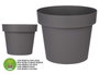 Ibergarden Pot en plastique gris avec réserve d'eau 35 cm 34 x 29 x 34 cm (Set de 6)