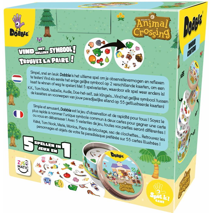 Asmodee Dobble Animal Crossing (Eco Sleeve) FR/NL