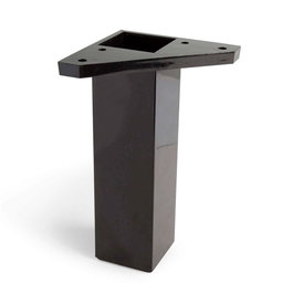 Rei Modèle 972 Pied d'angle carré ABS noir 42 x 42 x 150 mm