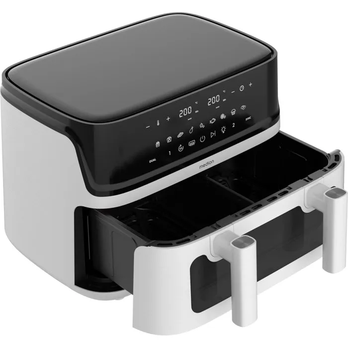 Medion P25 XXL Flex M - Friteuse à air 10,8L - Blanc Mat Medion P25 XXL Flex M - Friteuse à air 10,8L - Blanc Mat