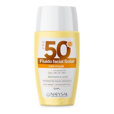 NATYSAL Fluide solaire facial teinté SPF 50 NATYSAL Fluide solaire facial teinté SPF 50