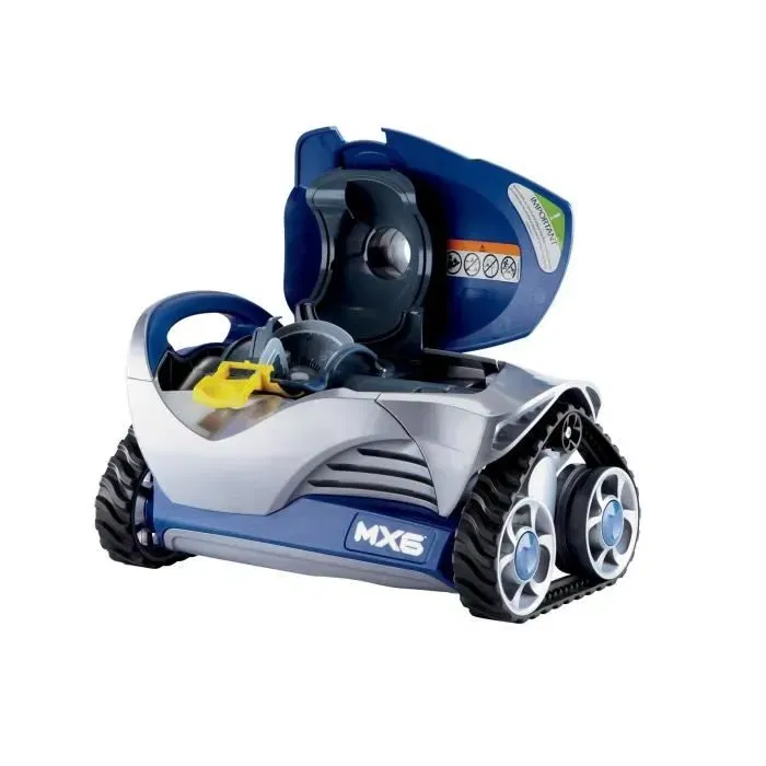 Zodiac Robot nettoyeur hydraulique aspirateur pour piscine MX6, fond et parois, pour bassin jusqu'à 10x5m, compatible carrelage, liner, polyester