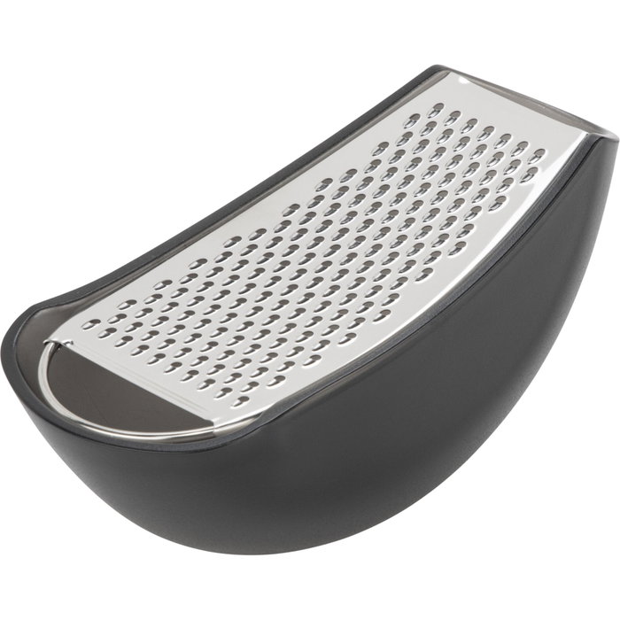 Alessi Parmenide Râpe à Fromage avec Récipient Noir