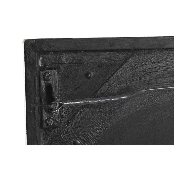 Décoration murale DKD Home Decor Blanc Noir 60 x 6 x 60 cm (2 Unités)