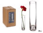 GIFTDECOR Vase en Cristal Ovalé Transparent