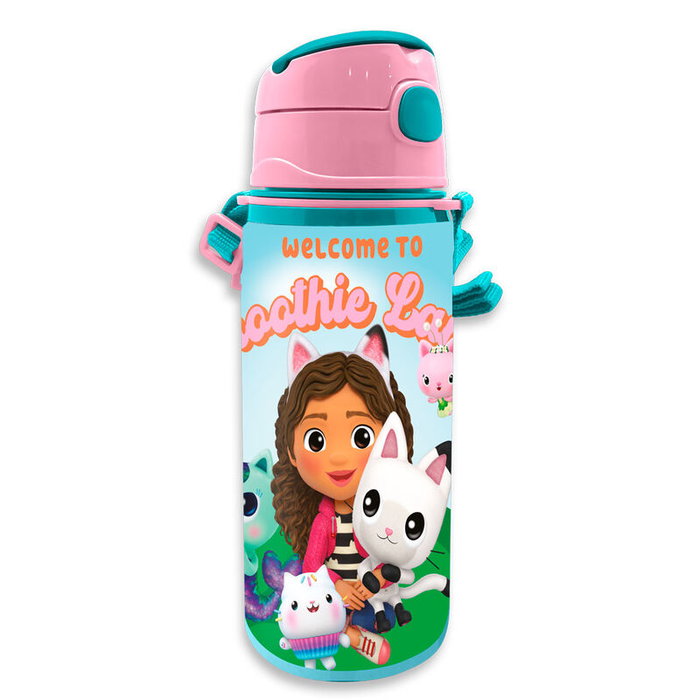 KIDS LICENSING Cantimplora aluminium La Casa de Muñecas de Gabby 600ml KIDS LICENSING Cantimplora aluminium La Casa de Muñecas de Gabby 600ml